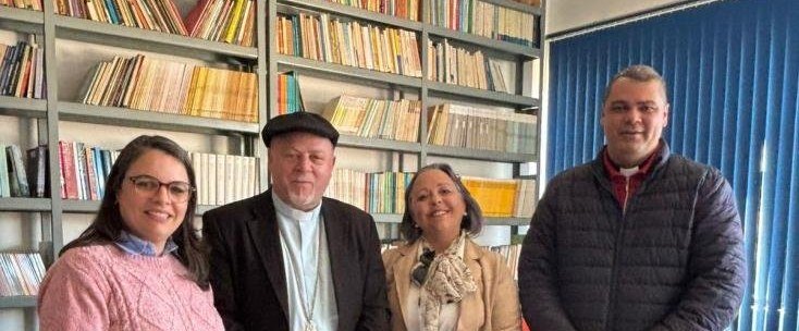 Reunião com o bispo da Diocese de Rio Grande, D. Jorge Pierozan