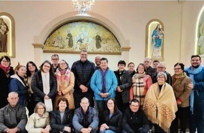 Encontro comunitário da Noite Cultural, na Igreja Santo Antônio, em Tavares — RS